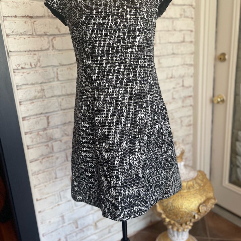 Rebecca Taylor Black and White A-line Mini Dress